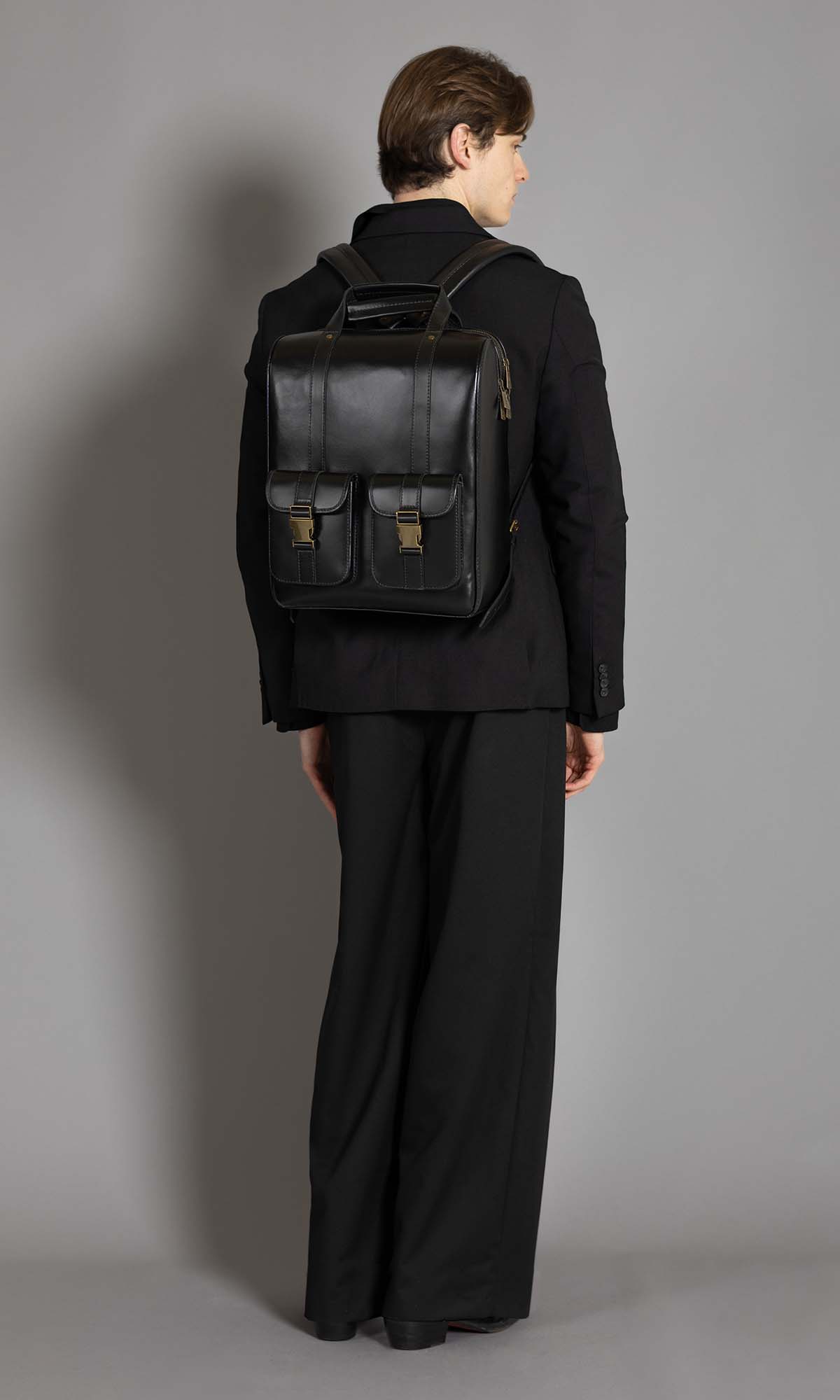 borgo giovanni g valentino ioo leather backpack handbags Valentino Toile Iconographe Leather-trim Backpack