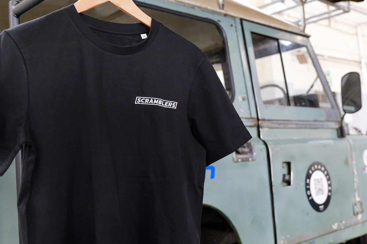 Scramblers logo tee – embroidered