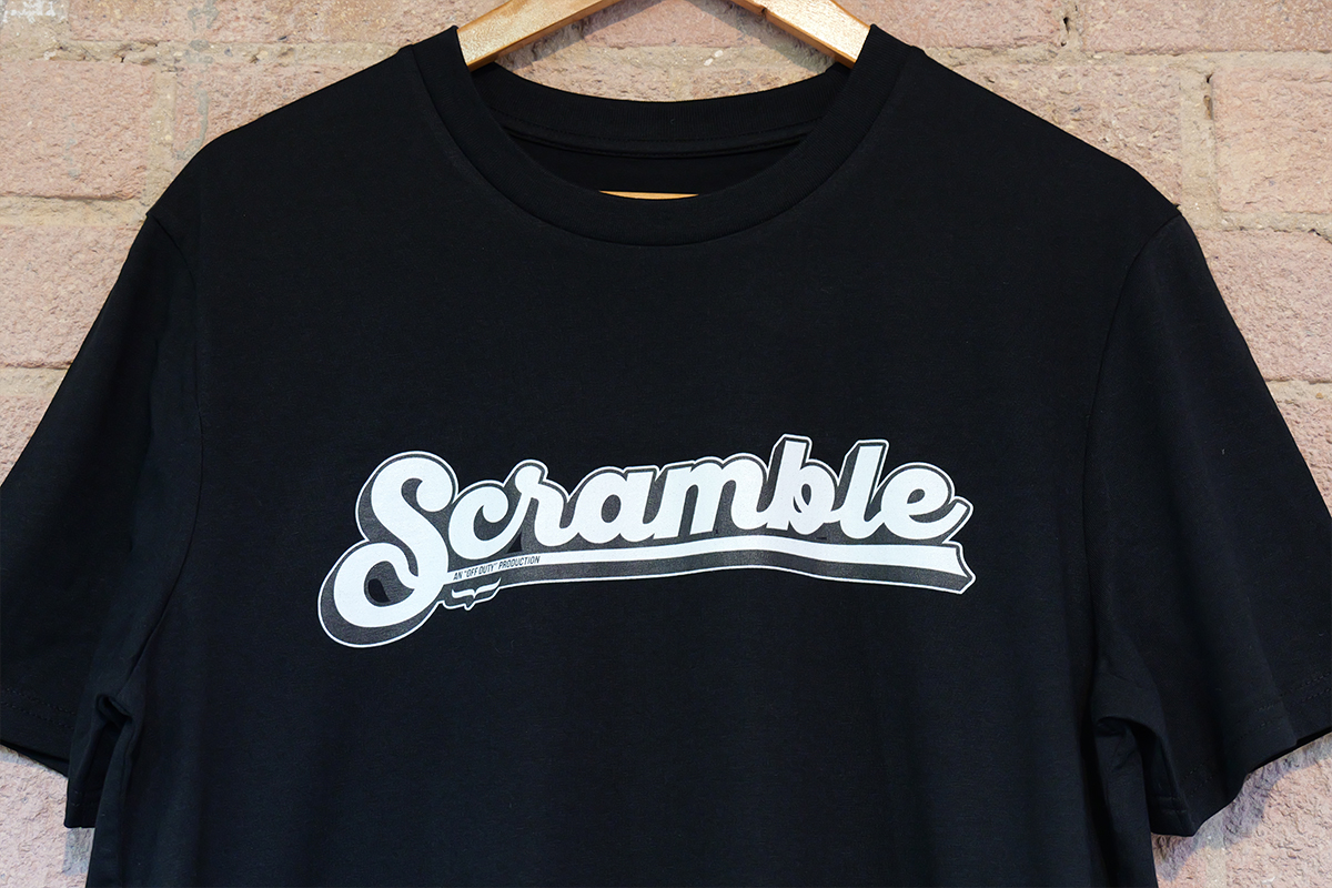 Scramble tee – black