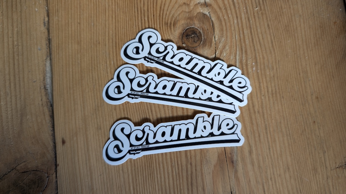 Scramble sticker