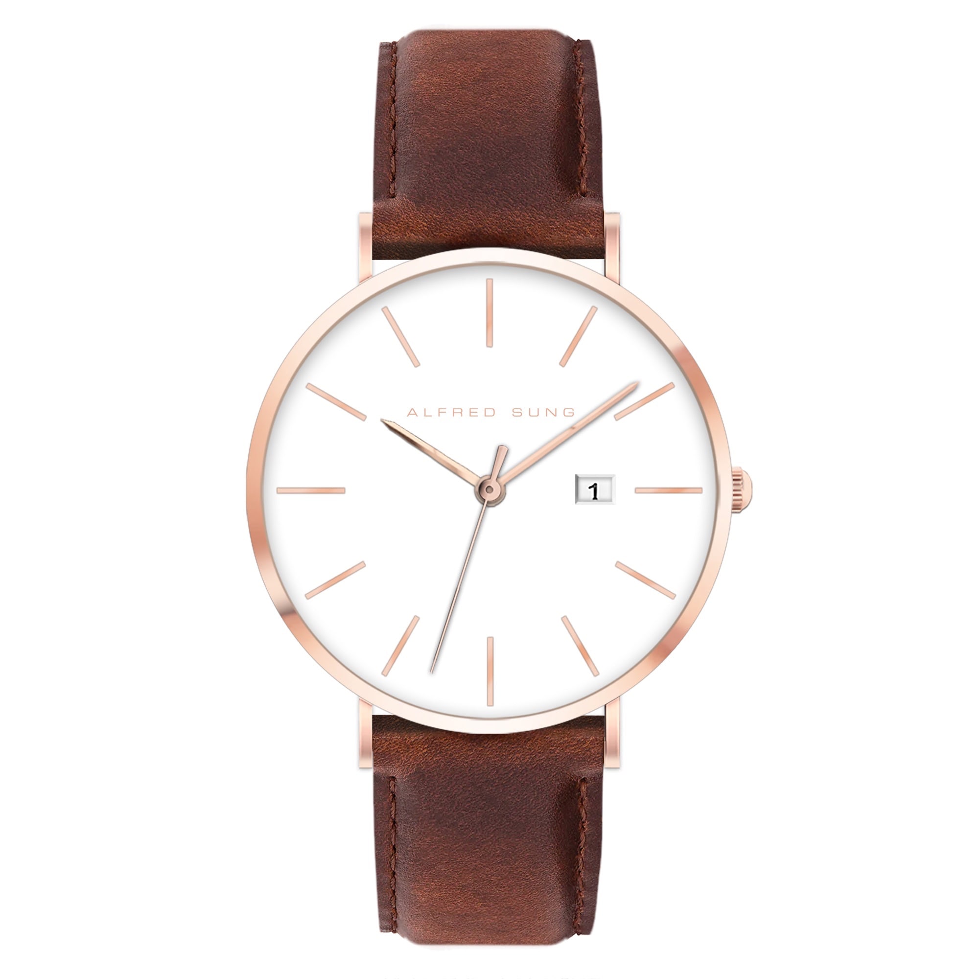 Metropolitan UltraSlim Men’s Watch with Date and Interchangeable Strap ASM-0056