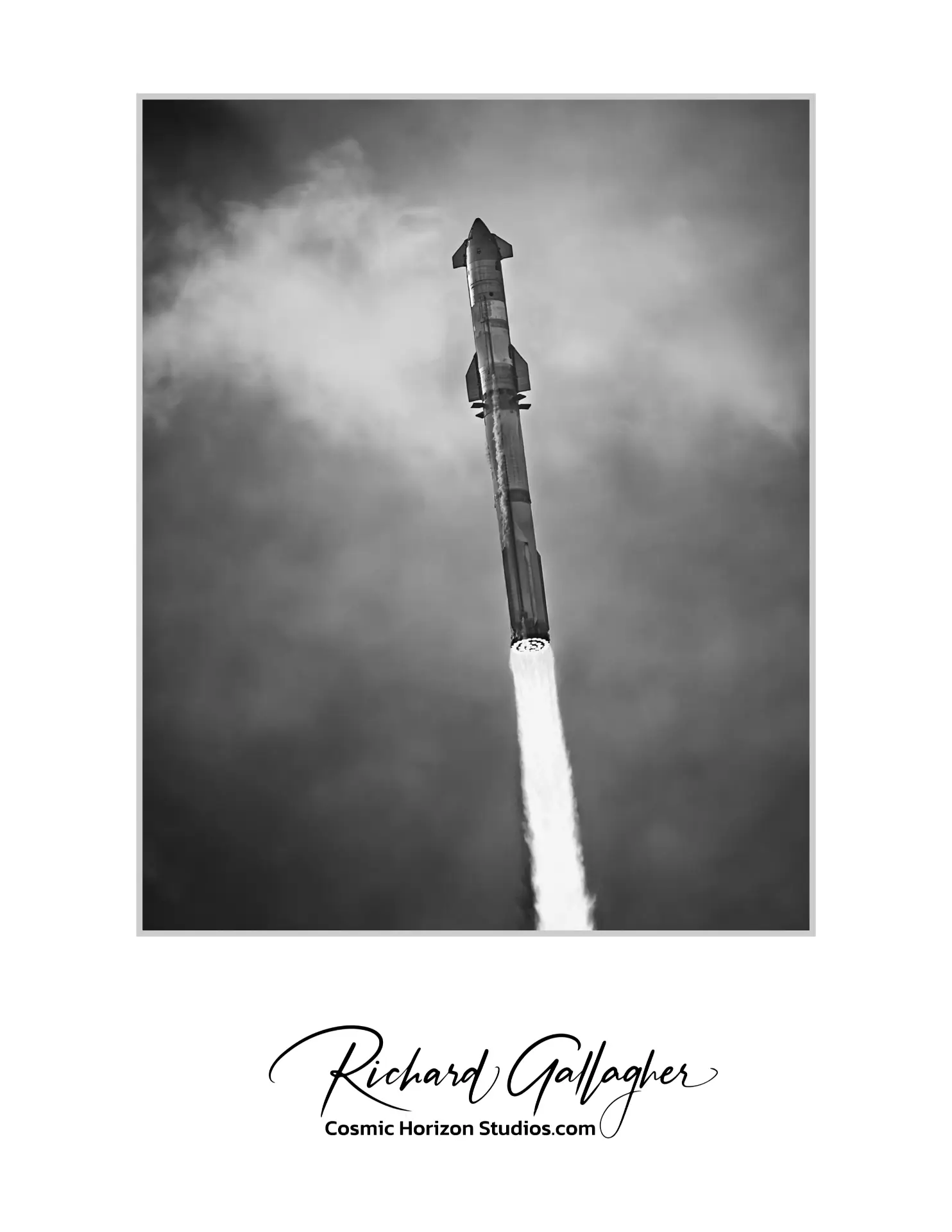 Ascent Elegance - Integrated Flight Test 2 [Monochrome] - Starship - SpaceX