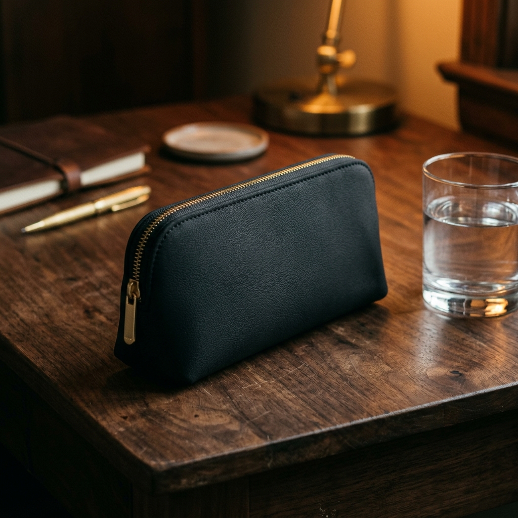 Zip Recovery Pouch | Sleek Matte Black