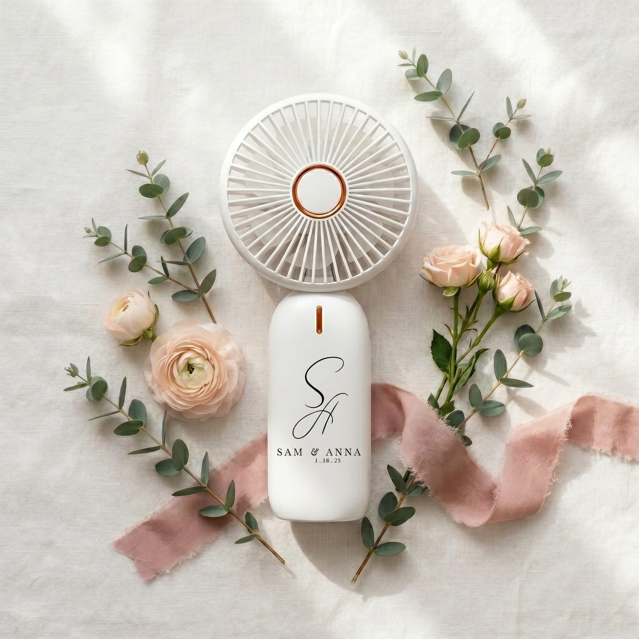 Bespoke Keepsake Handheld Fan | Personalized Bridal & Wedding Guest Accessory