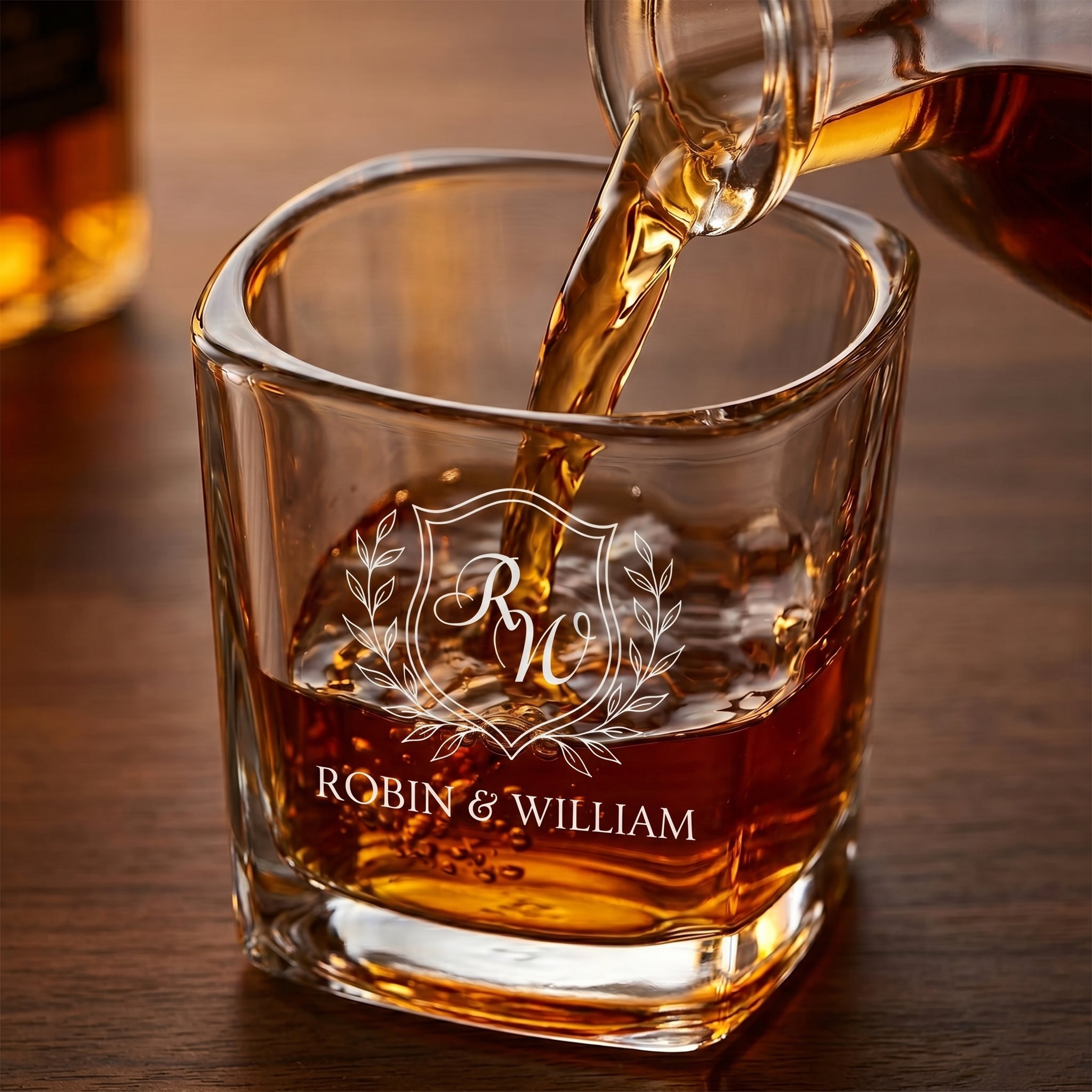 Bespoke Engraved Mini Whiskey Glass | Heirloom Groomsmen Gift