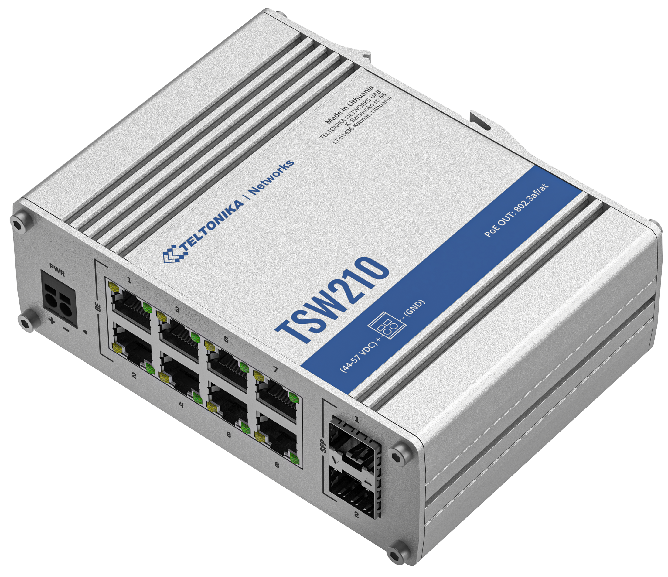 TSW210 – Switch no gestionable, 8xGbE+2xSFP 1000BaseX