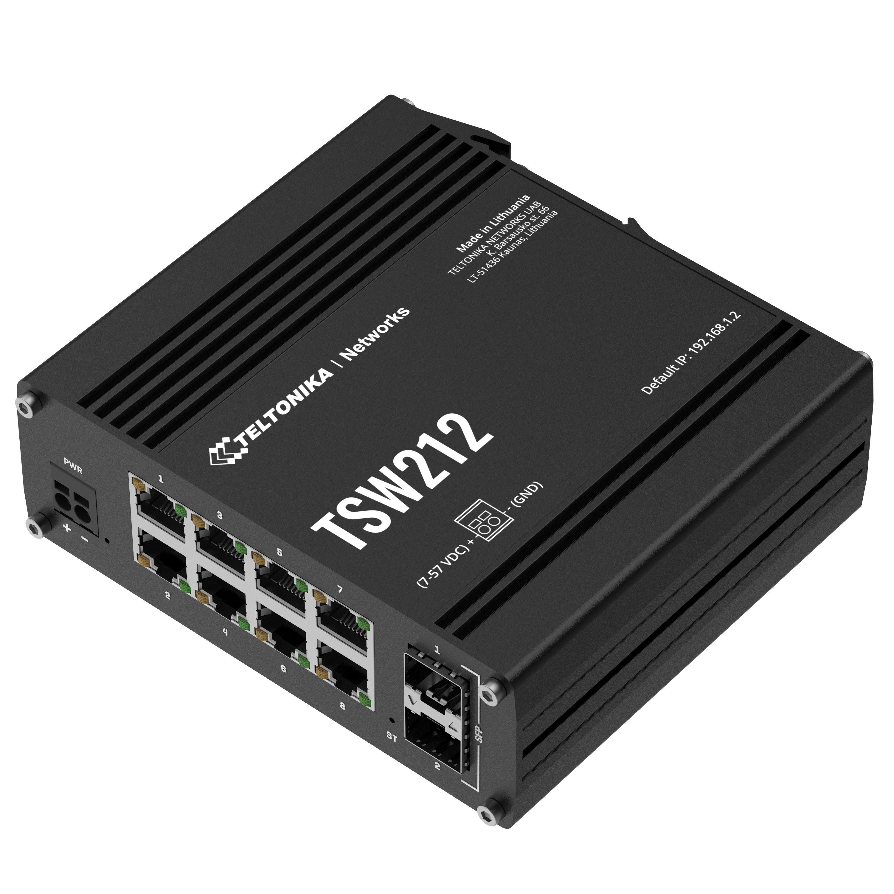 TSW212 – Switch gestionable, 8xGbE+2xSFP 1000BaseX