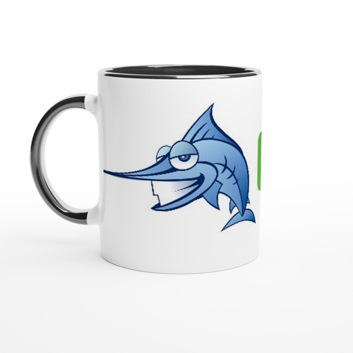 White 11oz Ceramic Mug with Color Inside