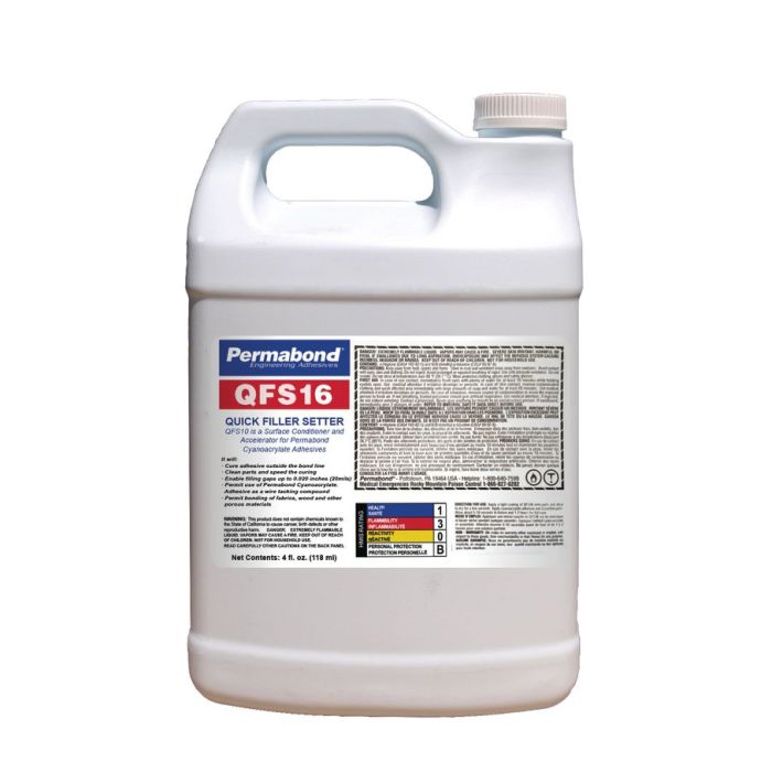 Permabond® QFS16 Cyanoacrylate Adhesive Cure Accelerator, Clear, 1 Gallon