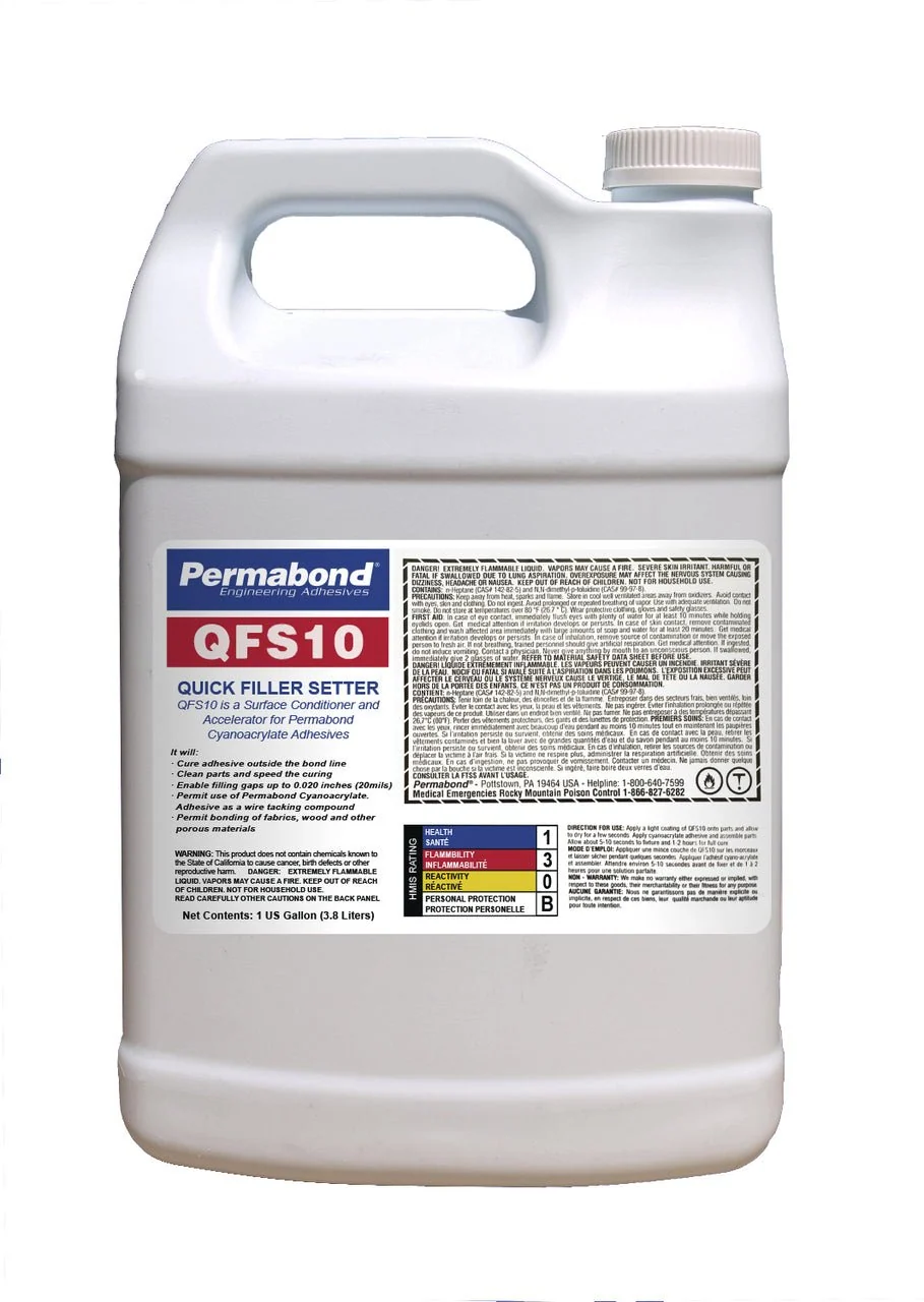 Permabond® QFS10 Cyanoacrylate Activator, 1 Gallon Jug