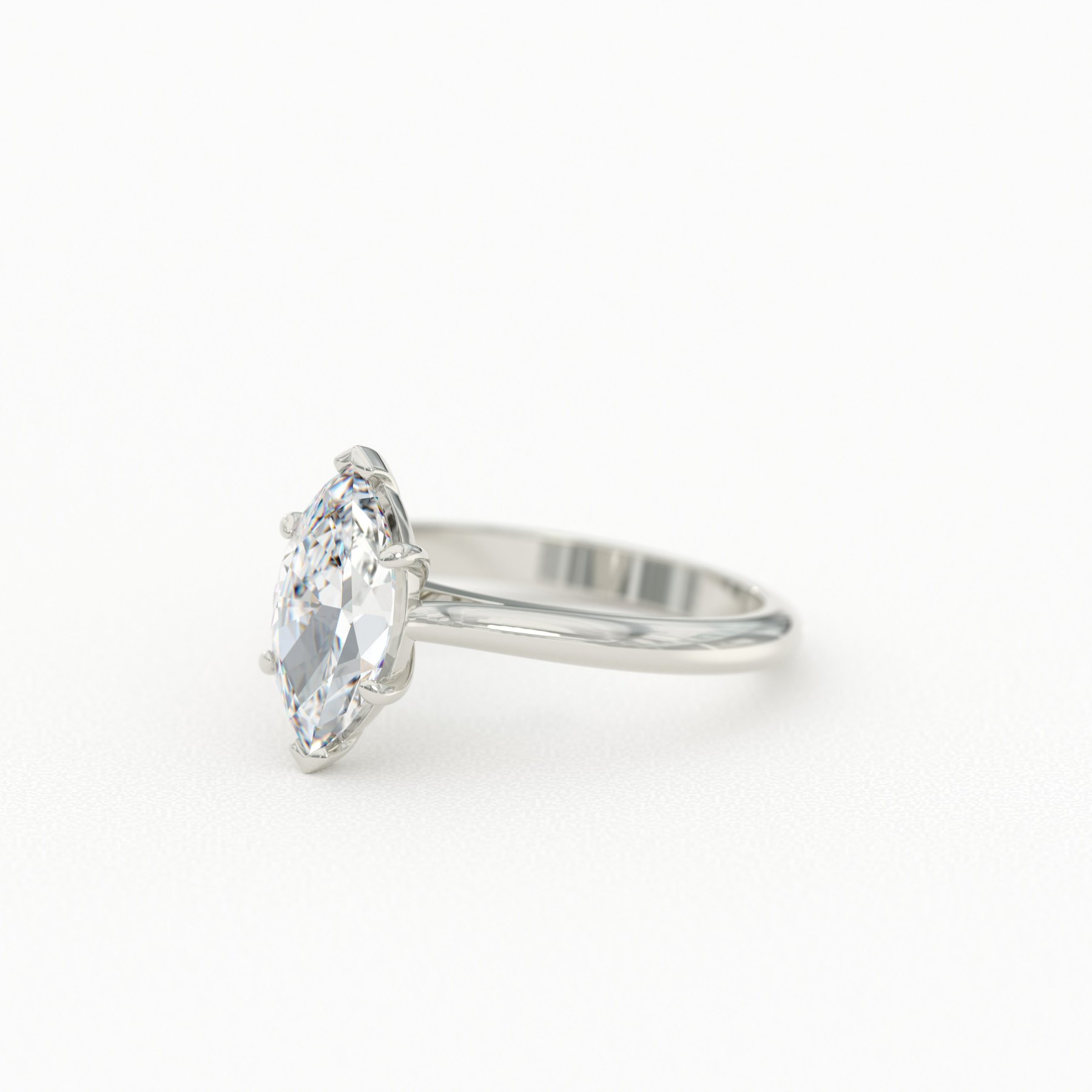 Marquise Cut Solitaire with Six-Prongs