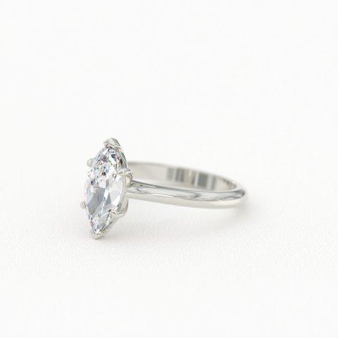 Marquise Cut Solitaire with Six-Prongs Product Photo