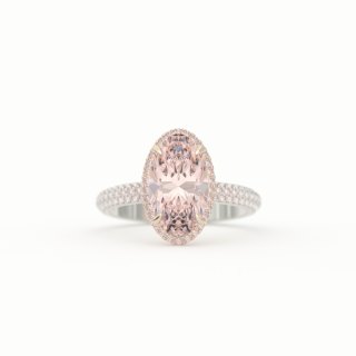 The Celeste – Pink Moval Ring Product Photo