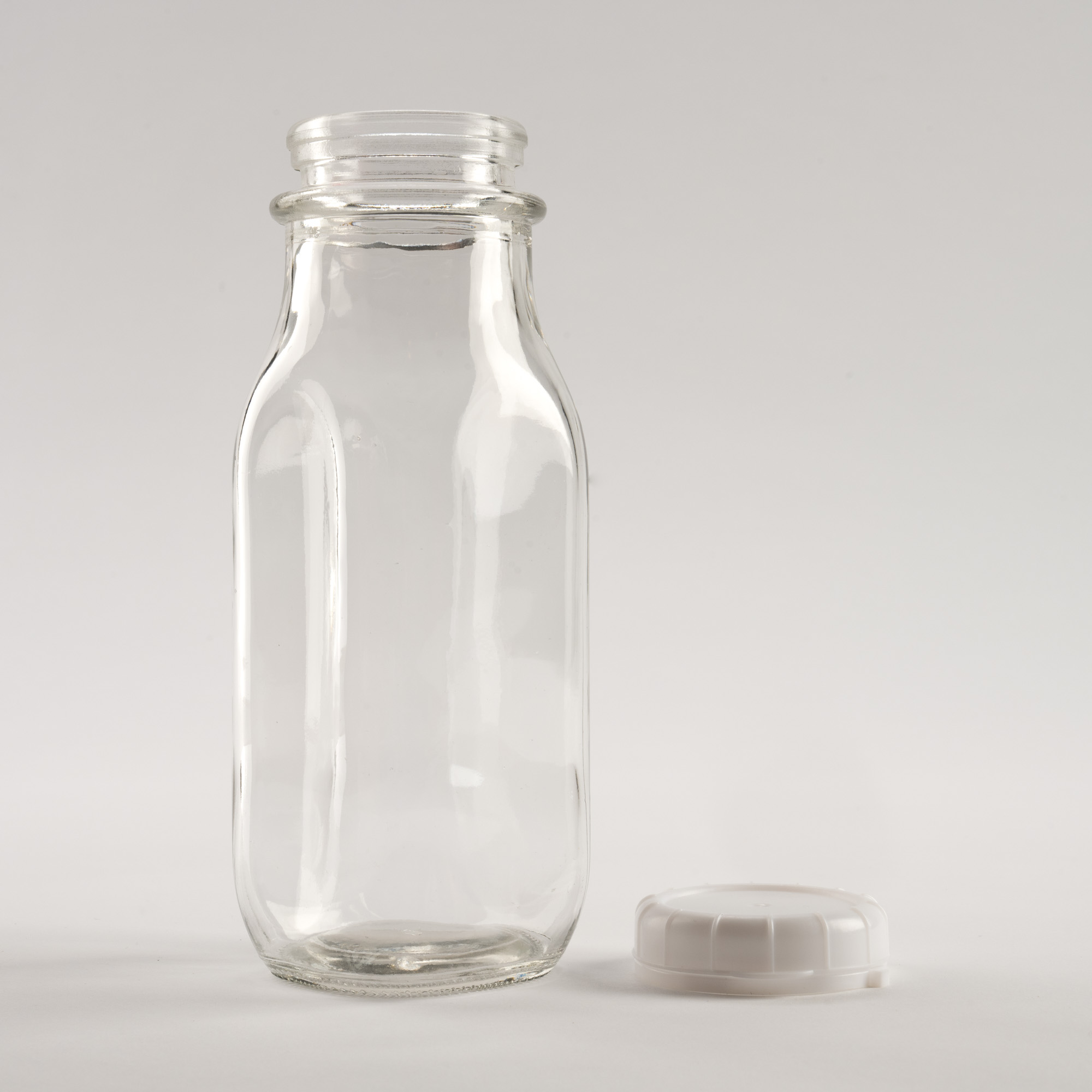 12 oz Glass Bottle w/Cap - 6 pack