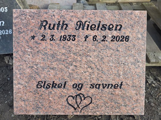 Eksempel på gravsten
