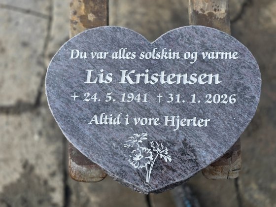 Eksempel på gravsten