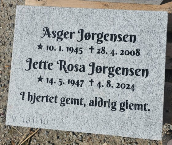 Eksempel på gravsten