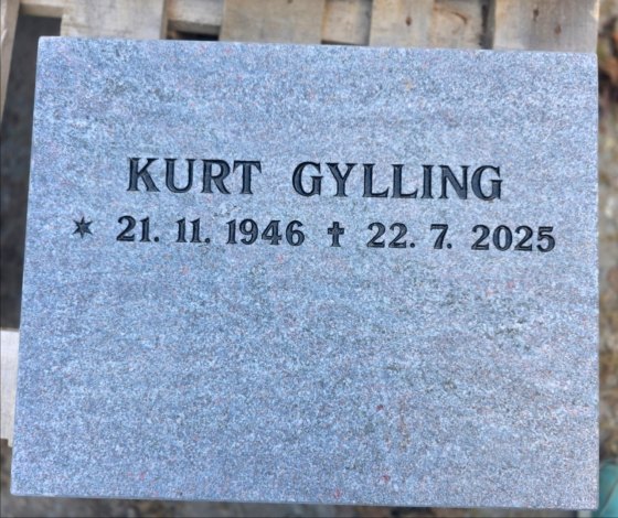 Eksempel på gravsten