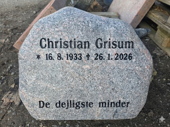Eksempel på gravsten