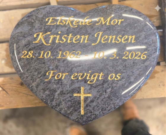 Eksempel på gravsten