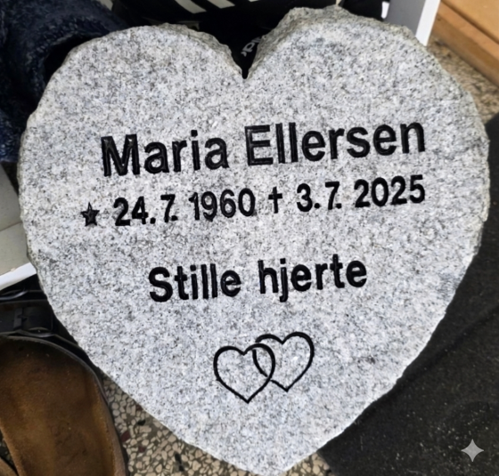 Eksempel på gravsten