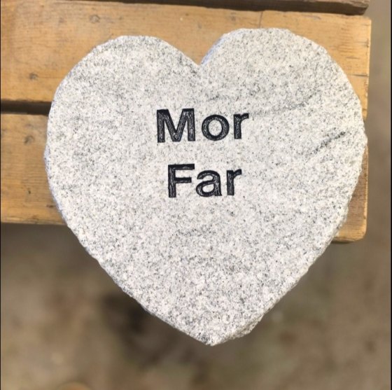 Eksempel på gravsten