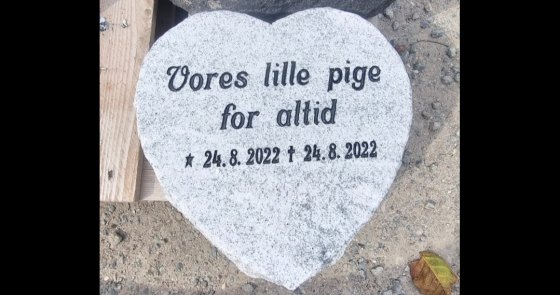 Eksempel på gravsten