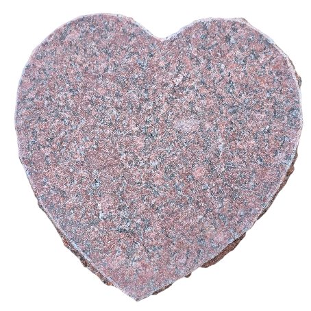 Rødt granithjerte