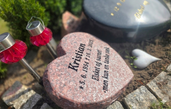 Eksempel på gravsten
