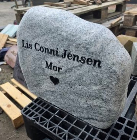 Eksempel på gravsten