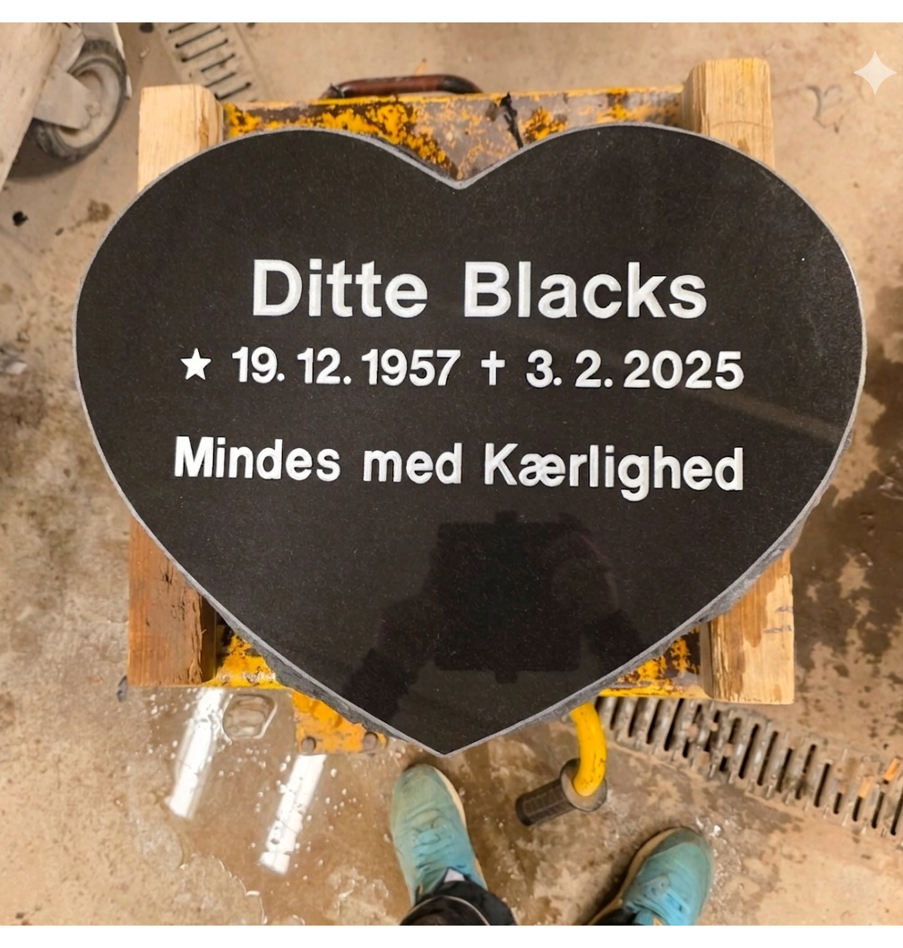 Eksempel på gravsten