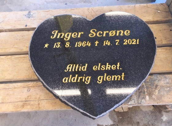 Eksempel på gravsten