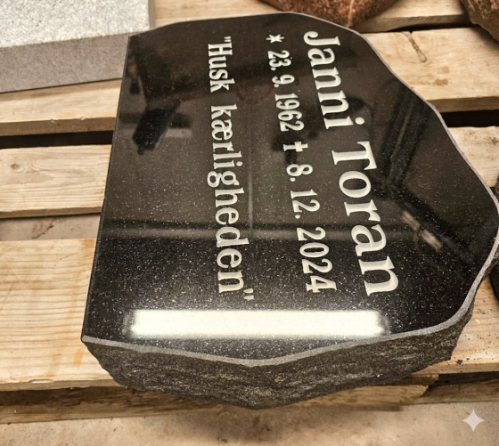 Eksempel på gravsten