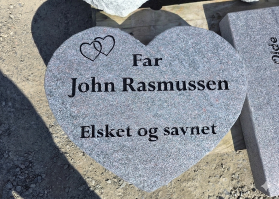 Eksempel på gravsten