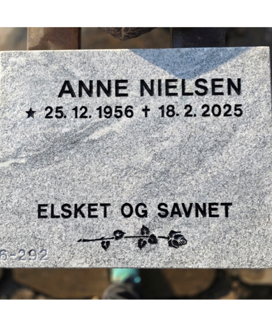 Eksempel på gravsten