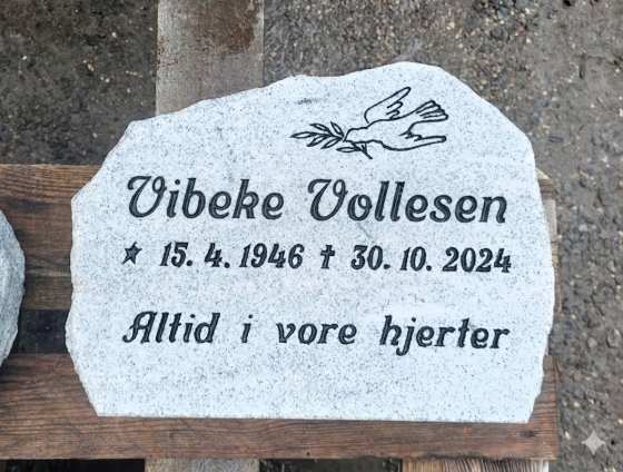 Eksempel på gravsten