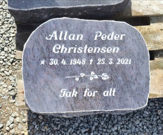Eksempel på gravsten