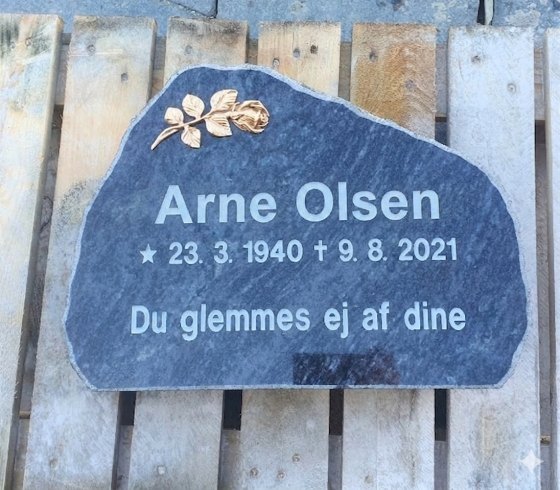 Eksempel på gravsten
