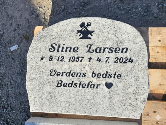 Eksempel på gravsten