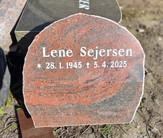 Eksempel på gravsten