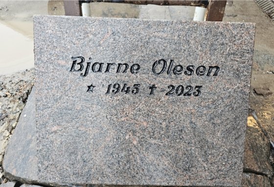 Eksempel på gravsten