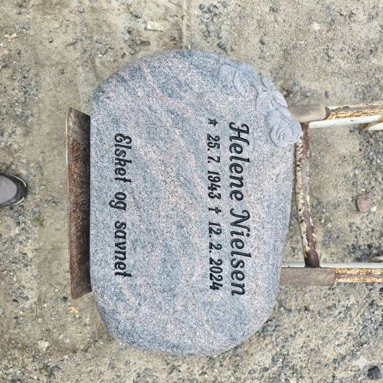 Eksempel på gravsten