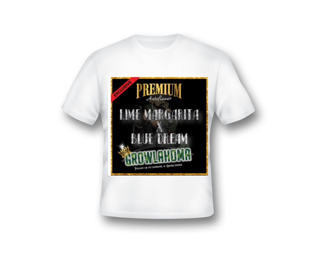 Pack of 3 Growlahoma Tshirts  Lime Margarita x Blue Dream Logo 