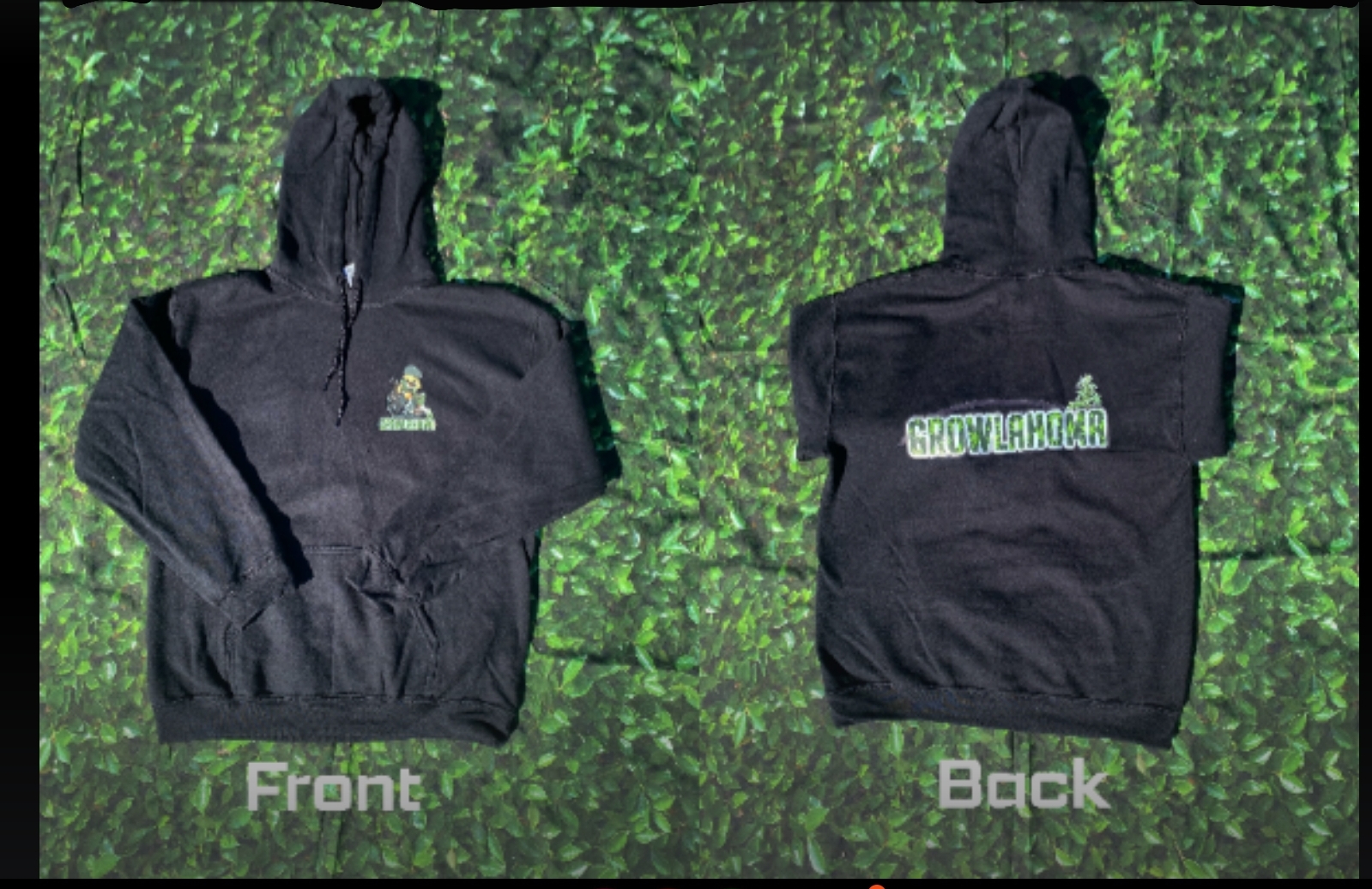 Growlahoma Hoodie original logo size large