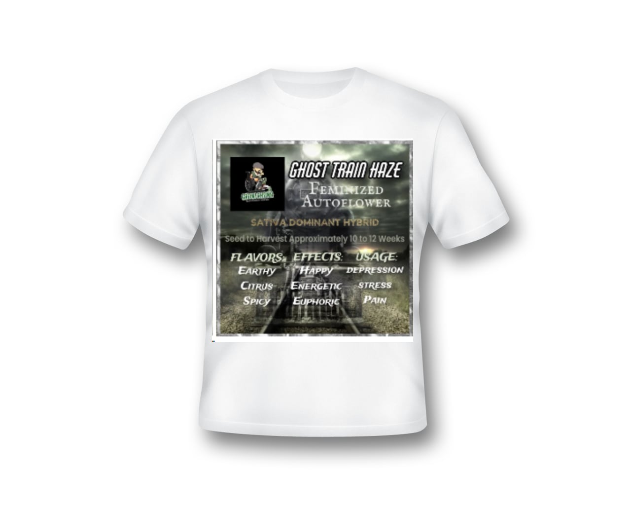 Growlahoma Tshirts with The Ghost Train Haze Logo 