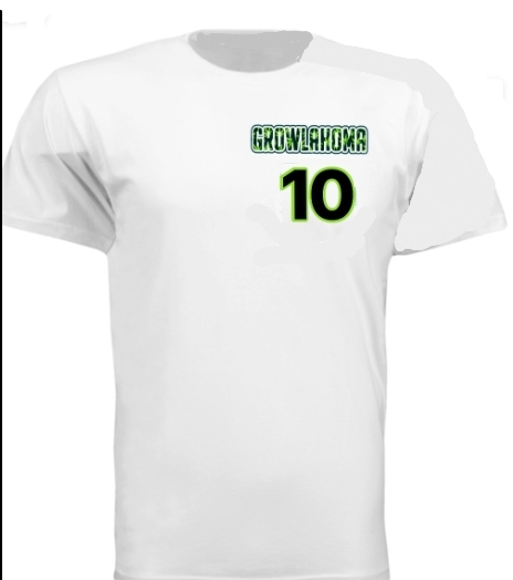 Growlahoma Tshirts with The Pink Wasabi Logo 
