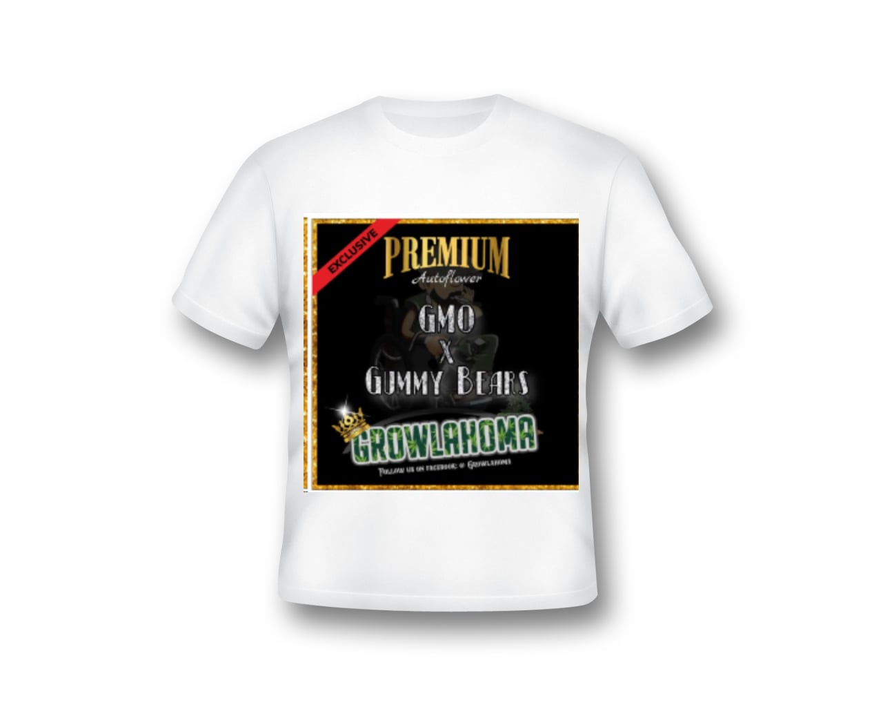 Growlahoma Tshirts with The GMO x Gummy Bears Logo 