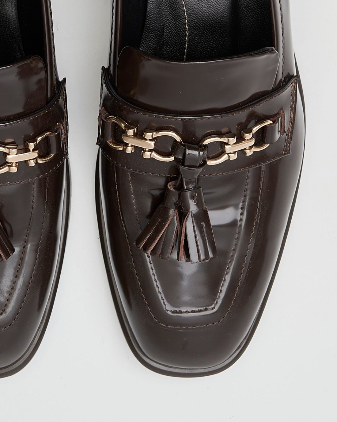 Темно-коричневые кожаные лоферы - Image 6 of 7
