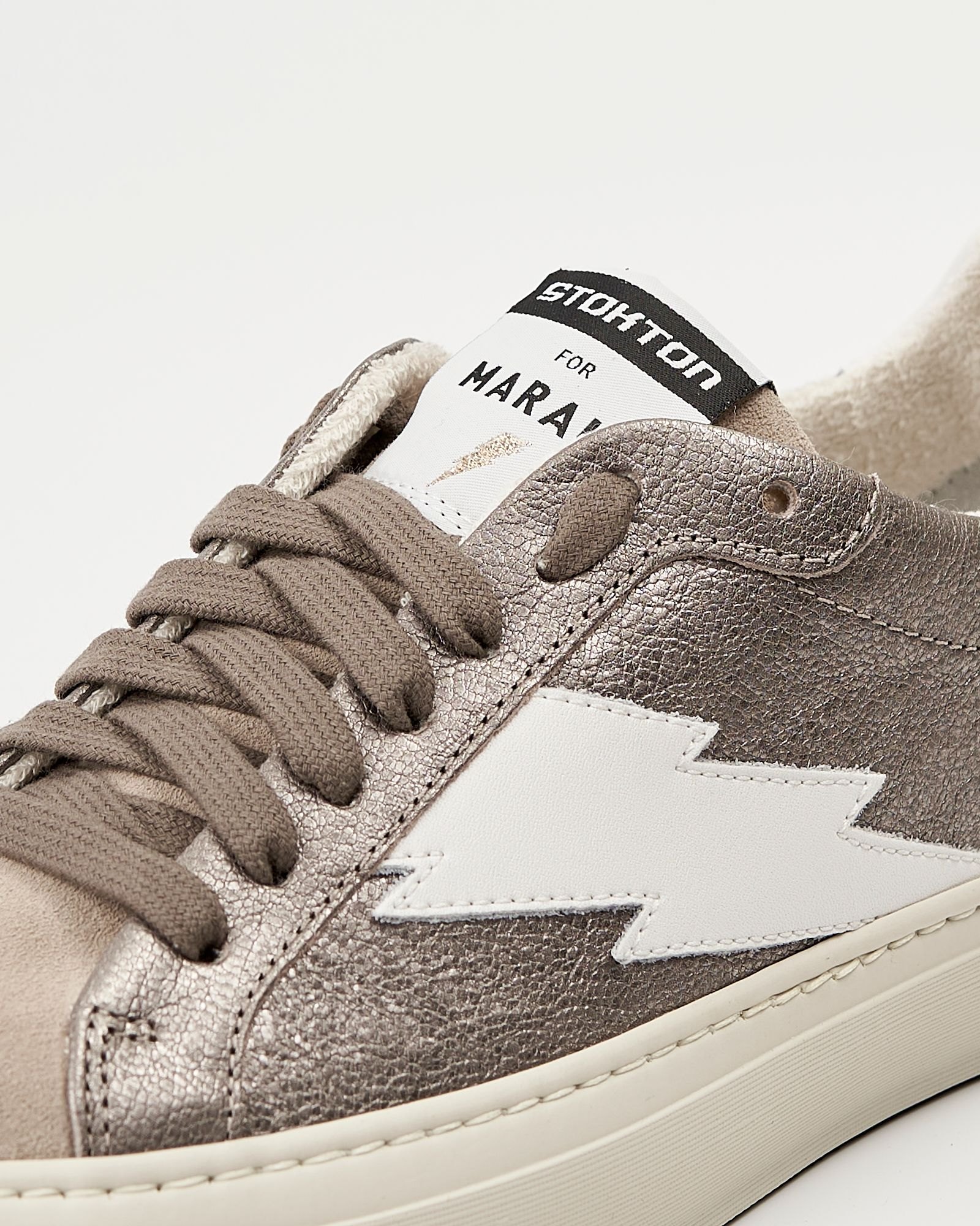 Бежевые кеды из натуральной кожи - Image 5 of 6