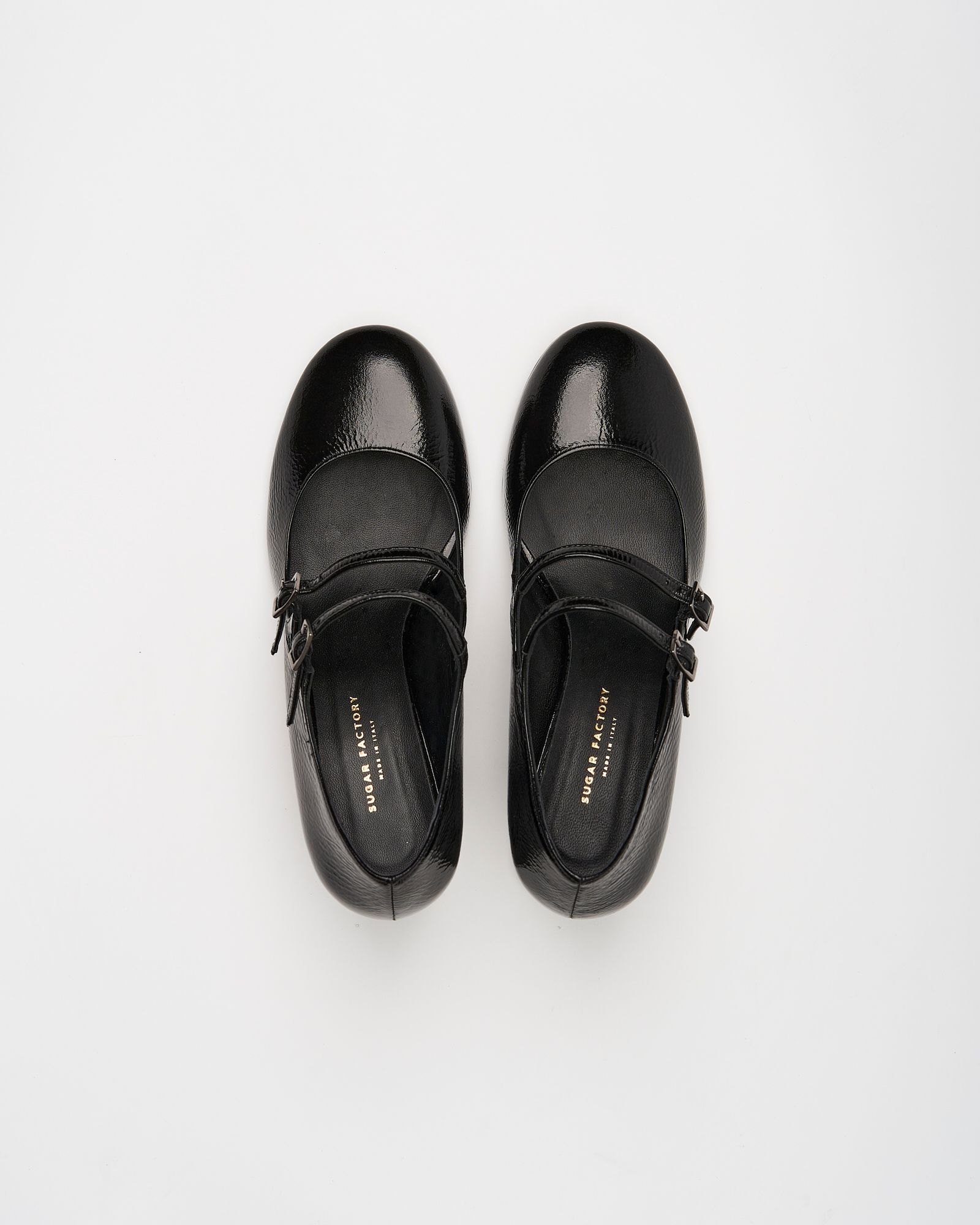 Черные лакированные женские туфли на каблуке - Image 3 of 7